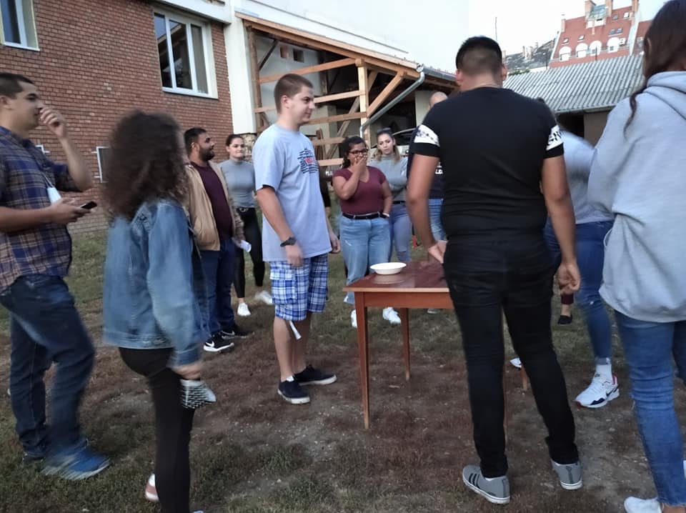 A Gólyaavató egyik legjobb pillanata.  